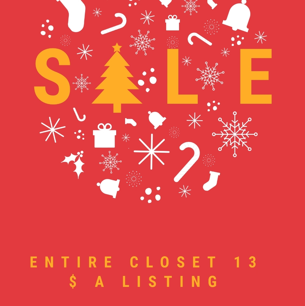 ENTIRE CLOSET 13 $ A LISTING !!!